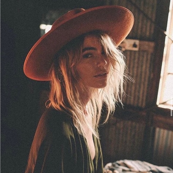 FALLEN BROKEN STREET DESPERADO WIDE BURNT ORANGE HAT gig pip, lack of colors - Picture 5 of 13